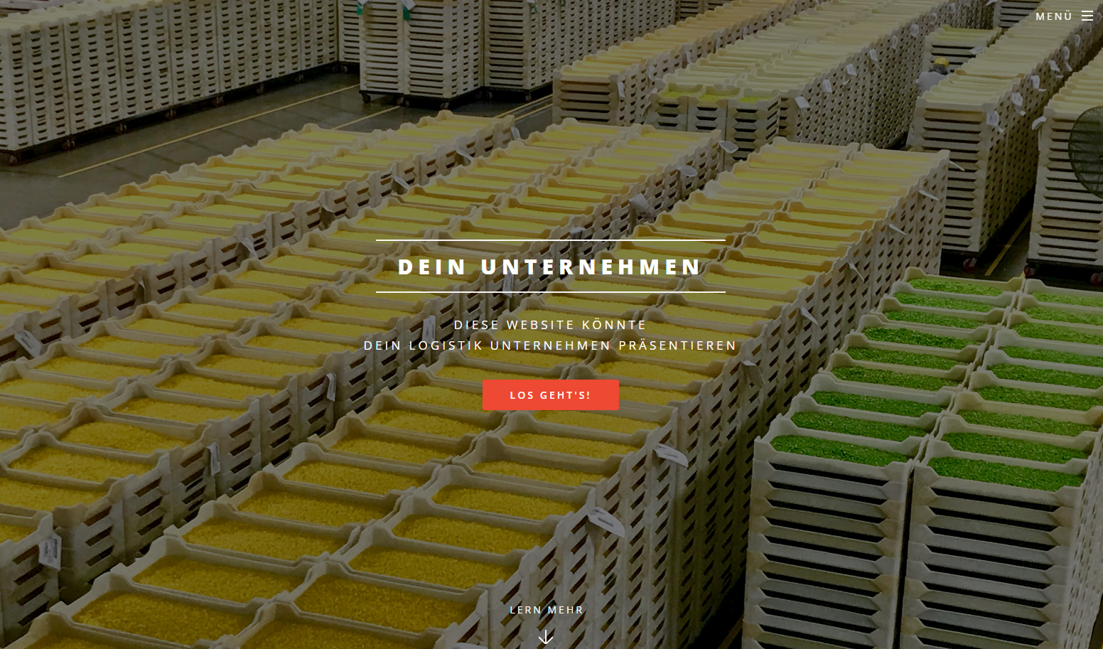 Beispiel einer statischen Website für ein Logistik Unternehmen aus Leipzig